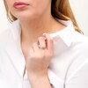 Thumbnail Image 2 of 5.0mm Morganite and Diamond Accent Vintage-Style Hearts Ring in 10K Rose Gold