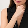 Thumbnail Image 2 of 1/4 CT. T.W. Diamond Multi-Row Bar Bolo Bracelet in 10K White Gold - 9.5"