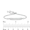 Thumbnail Image 2 of 1/4 CT. T.W. Diamond Multi-Row Bar Bolo Bracelet in 10K White Gold - 9.5"