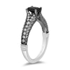 Thumbnail Image 2 of Enchanted Disney Villains Maleficent 1 CT. T.W. Black and White Diamond Engagement Ring in 14K Two-Tone Gold