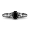 Thumbnail Image 4 of Enchanted Disney Villains Maleficent 1 CT. T.W. Black and White Diamond Engagement Ring in 14K Two-Tone Gold
