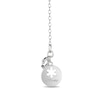 Thumbnail Image 2 of Enchanted Disney Elsa 1/10 CT. T.W. Diamond Snowflake Necklace in Sterling Silver