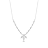 Thumbnail Image 0 of Enchanted Disney Elsa 1/5 CT. T.W. Diamond Snowflake Necklace in 10K White Gold