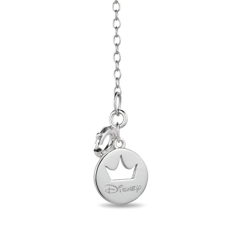 Main Image 2 of Enchanted Disney Aurora 1/10 CT. T.W. Diamond Owl Pendant in Sterling Silver - 19"