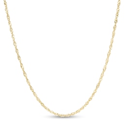 1.5mm Singapore Chain Necklace in 10K Gold - 16&quot;