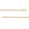 Thumbnail Image 2 of 2.3mm Rolo Chain Necklace in Hollow 10K Gold - 16"