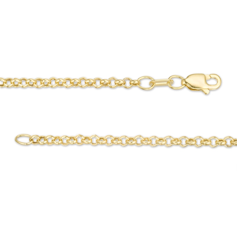 2.3mm Rolo Chain Necklace in Hollow 10K Gold - 16"