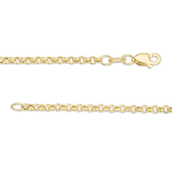 2.3mm Rolo Chain Necklace in Hollow 10K Gold - 18"