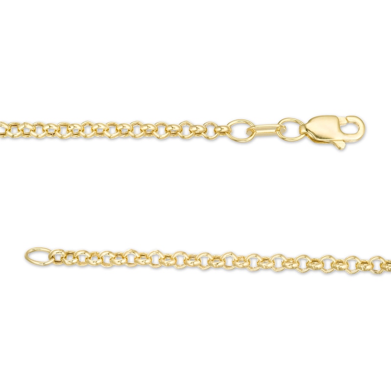 Main Image 3 of 2.3mm Rolo Chain Necklace in Hollow 10K Gold - 20"
