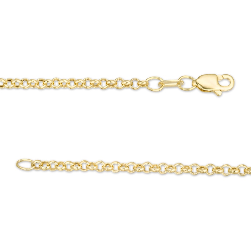 2.3mm Rolo Chain Necklace in Hollow 10K Gold - 20"