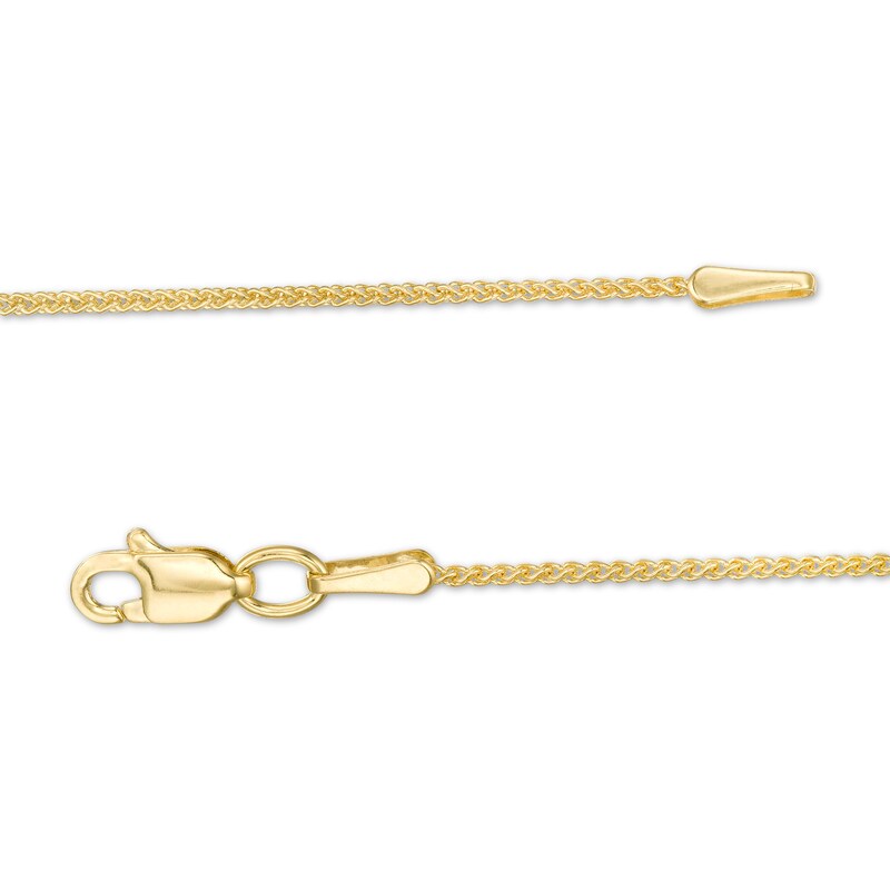 1.0mm Wheat Chain Necklace in Hollow 10K Gold - 16"