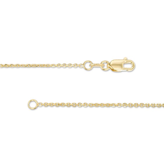 1.1mm Cable Chain Necklace in Hollow 10K Gold - 20"