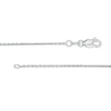 Thumbnail Image 2 of 1.1mm Cable Chain Necklace in Hollow 10K White Gold - 20"