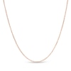 Thumbnail Image 0 of 1.1mm Cable Chain Necklace in Hollow 10K Rose Gold - 16"