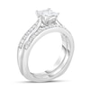 Thumbnail Image 3 of 1-1/3 CT. T.W. Princess-Cut Diamond Bridal Set in 14K White Gold