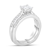 Thumbnail Image 2 of 1-1/3 CT. T.W. Princess-Cut Diamond Bridal Set in 14K White Gold