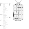 Thumbnail Image 3 of Engravable Map Dog Tag Pendant in Sterling Silver (1 Address and 4 Lines)