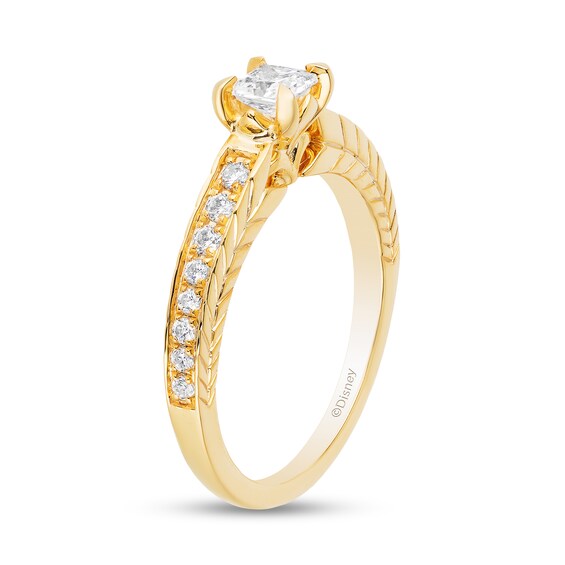 Enchanted Disney Anna 3/4 CT. T.w. Princess-Cut Diamond Engagement Ring in 14K Gold