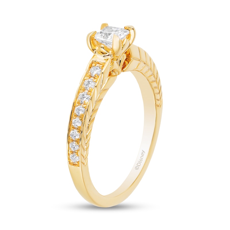 Main Image 2 of Enchanted Disney Anna 3/4 CT. T.W. Princess-Cut Diamond Engagement Ring in 14K Gold
