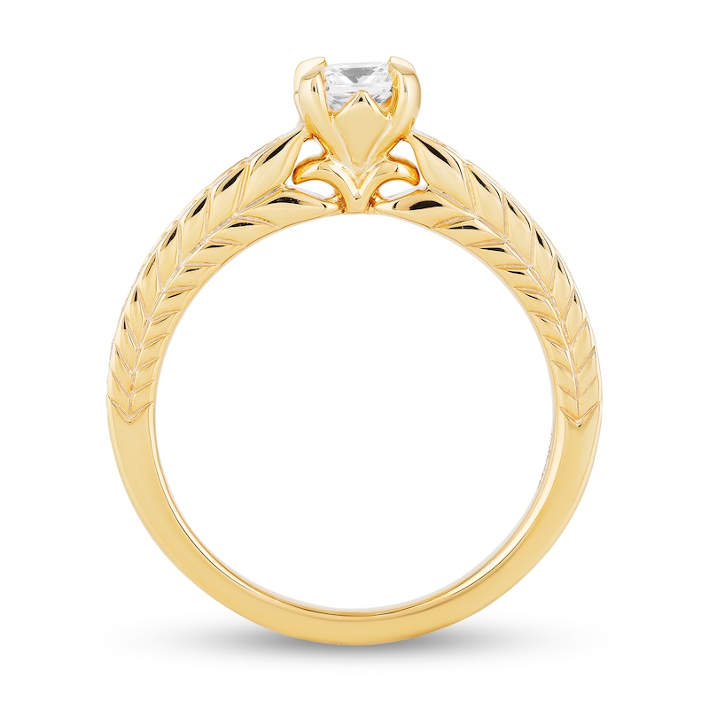 Main Image 4 of Enchanted Disney Anna 3/4 CT. T.W. Princess-Cut Diamond Engagement Ring in 14K Gold