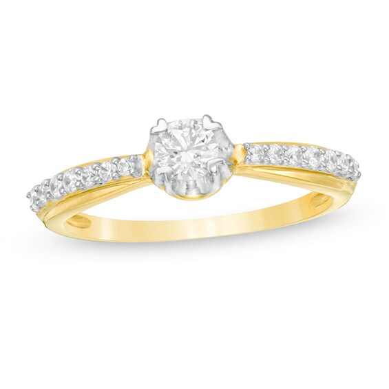 3/8 CT. T.W. Diamond Engagement Ring in 14K Gold 3/8 CT. T.W. Diamond Engagement Ring in 14K Gold