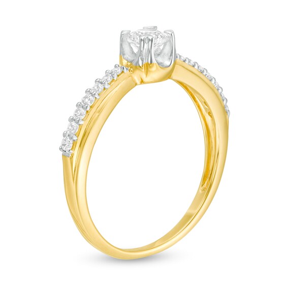 3/8 CT. T.W. Diamond Engagement Ring in 14K Gold 3/8 CT. T.W. Diamond Engagement Ring in 14K Gold