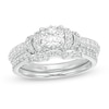 Thumbnail Image 1 of 1-1/5 CT. T.W. Diamond Collar Bridal Set in 14K White Gold