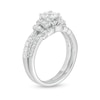 Thumbnail Image 3 of 1-1/5 CT. T.W. Diamond Collar Bridal Set in 14K White Gold