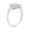 Thumbnail Image 3 of 1/2 CT. T.W. Diamond Double Octagonal Frame Engagement Ring in 14K White Gold