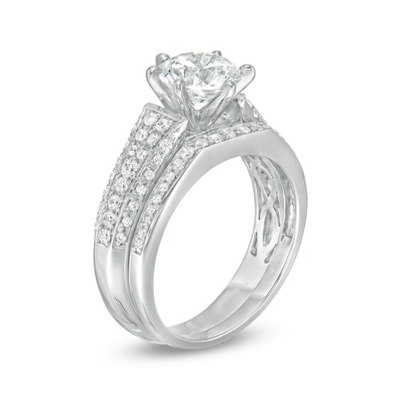 2 CT. T.W. Diamond Bridal Set in 14K White Gold 2 CT. T.W. Diamond Bridal Set in 14K White Gold