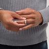 Thumbnail Image 2 of Men's 1/10 CT. Diamond Solitaire Groove Bypass Wedding Band in Sterling Silver
