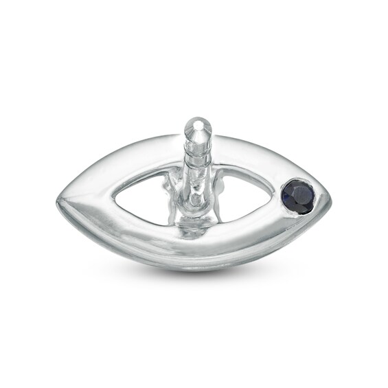 Vera Wang Love Collection Diamond Accent Eye Single Stud Earring in Sterling Silver