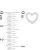 Thumbnail Image 3 of Vera Wang Love Collection 1/15 CT. T.W. Diamond Heart Outline Single Stud Earring in Sterling Silver