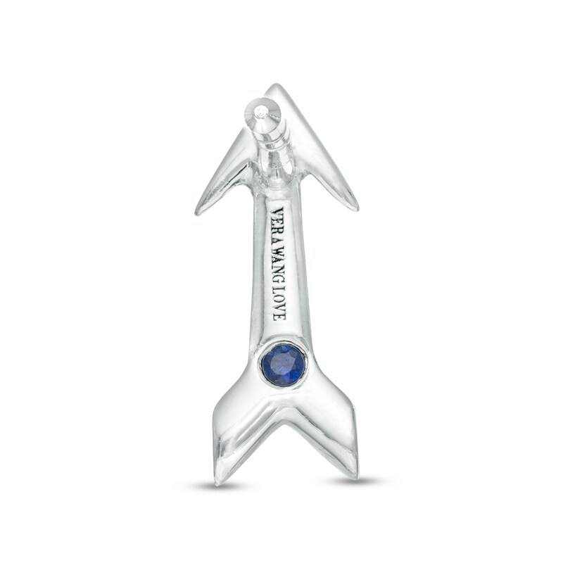 Main Image 2 of Vera Wang Love Collection Diamond Accent Arrow Single Stud Earring in Sterling Silver