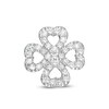 Thumbnail Image 1 of Vera Wang Love Collection 1/10 CT. T.W. Diamond Four-Leaf Clover Single Stud Earring in Sterling Silver