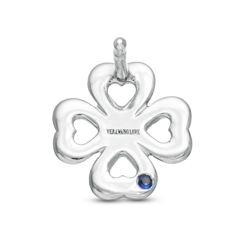 Main Image 2 of Vera Wang Love Collection 1/10 CT. T.W. Diamond Four-Leaf Clover Single Stud Earring in Sterling Silver