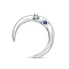 Thumbnail Image 1 of Vera Wang Love Collection 1/20 CT. T.W. Diamond Crescent Moon Single Stud Earring in Sterling Silver