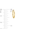 Thumbnail Image 2 of 14.0mm Continuous Tube Hoop Earrings in 14K Gold