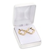 Thumbnail Image 4 of 22.0mm Four Leaf Clover Hoop Earrings in 14K Gold