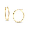 Thumbnail Image 1 of 30.0mm Square Tube Hoop Earrings in 14K Gold