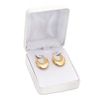 Thumbnail Image 3 of 25.0 x 16.0mm Graduated Oval Hoop Earrings in 14K Gold