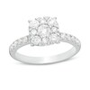 Thumbnail Image 1 of 1 CT. T.W. Diamond Cushion Frame Engagement Ring in 14K White Gold