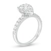 Thumbnail Image 2 of 1 CT. T.W. Composite Pear-Shaped Diamond Frame Engagement Ring in 14K White Gold