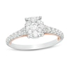 Thumbnail Image 1 of 3/4 CT. T.W. Diamond Oval Frame Engagement Ring in 14K Two-Tone Gold