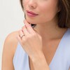 Thumbnail Image 2 of 3/4 CT. T.W. Diamond Oval Frame Engagement Ring in 14K Two-Tone Gold