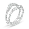 Thumbnail Image 2 of 1 CT. T.W. Diamond Graduated Contour Solitaire Enhancer in 10K White Gold