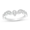 1/6 CT. T.W. Diamond Art Deco Vintage-Style Anniversary Band in 10K White Gold