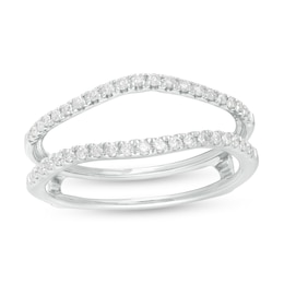 1/4 CT. T.W. Diamond Contour Solitaire Enhancer in 10K White Gold