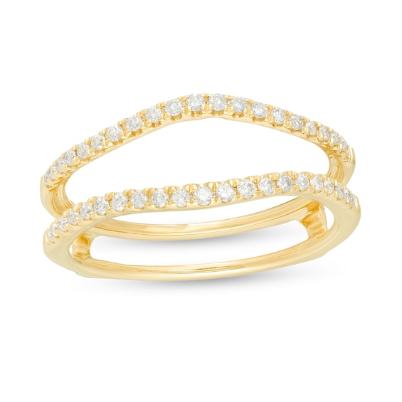 1/4 CT. T.w. Diamond Contour Solitaire Enhancer in 10K Gold