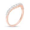 1/2 CT. T.W. Diamond Contour Anniversary Band in 10K Rose Gold